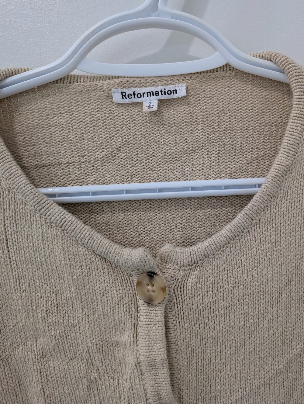 Reformation Organic Cotton Crew Cardigan - Picture 3 of 5